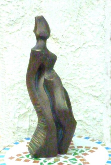 FEMME FONTAINE  Terre cuite patinée bronze